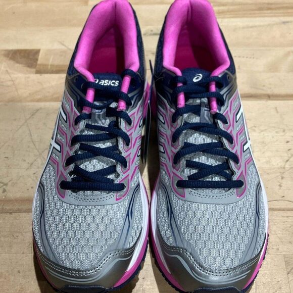 RARE Asics GEL GT 2000 5 Size 9.5 US 41.5 EUR Grey Indigo Blue Pink Medium - Picture 11 of 11